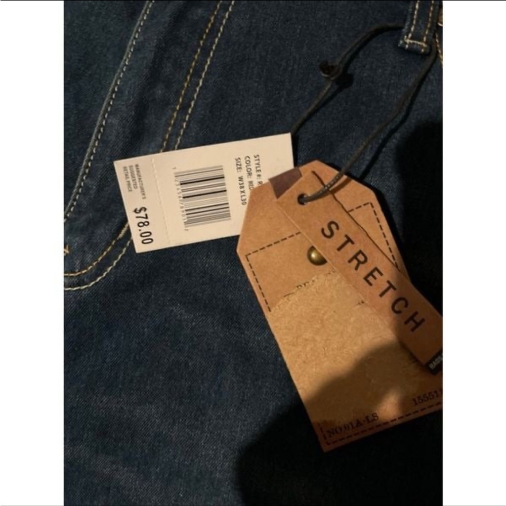 NWT men’s jeans $78 38/30 rags and rivets 1309 - Picture 3 of 6